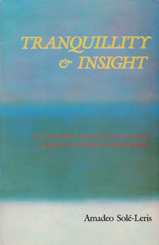 Beispielbild fr Tranquillity & Insight (An Introduction To The Oldest Form Of Buddhism) zum Verkauf von Books From California