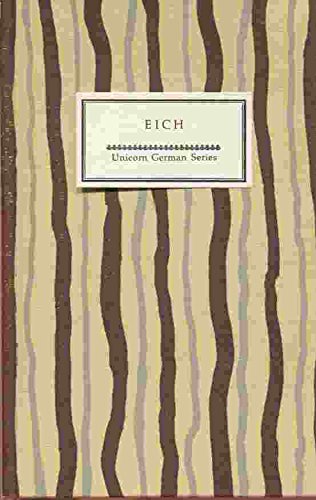 Gunter Eich (German Series, Vol 3) (English and German Edition) (9780877750208) by Eich, Gunter