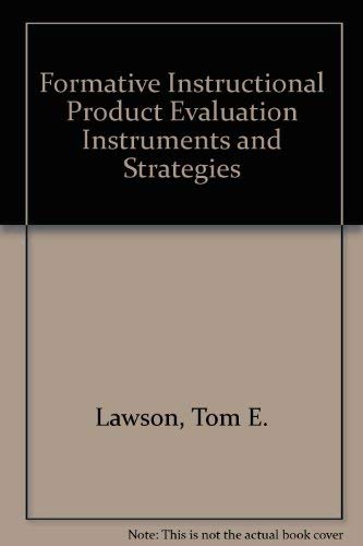 9780877780687: Formative Instructional Product Evaluation Instruments and Strategies