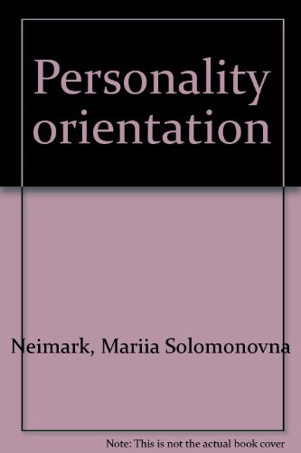 Stock image for Personality Orientation for sale by Books Do Furnish A Room