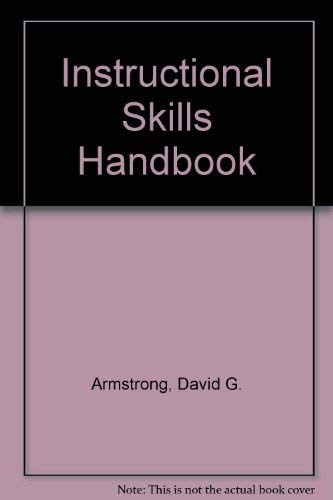 Imagen de archivo de Instructional Skills Handbook a la venta por WeSavings LLC