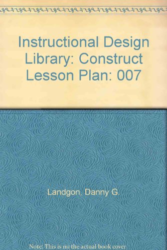 Stock image for The Construct Lesson Plan : Improving Group Instruction for sale by Better World Books
