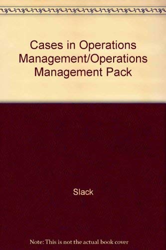 Beispielbild fr Cases in Operations Management zum Verkauf von Books Puddle