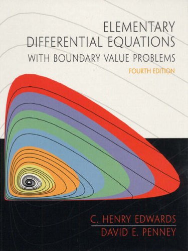 Calculus Analy Geometry 5ed Cased with Linear Algebra Appl Upd Wss B/CD 2nd Ed and Elementary Differential Equations Bvp: Cased with Linear Algebra ... Ed and Elementary Differential Equations Bvp (9780877783466) by Edwards