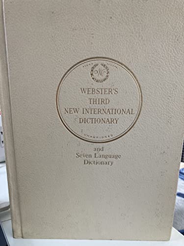 Imagen de archivo de Webster's Third New International Dictionary of the English Language, Unabridged (1971, Book, Illustrated) a la venta por Wonder Book