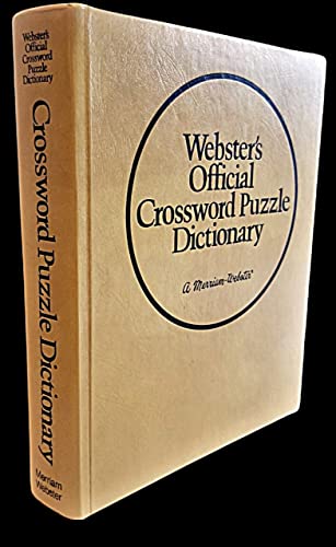 9780877790211: Webster's Official Crossword Puzzle Dictionary