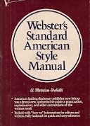 Beispielbild fr Webster's Standard American Style Manual zum Verkauf von Granada Bookstore,            IOBA