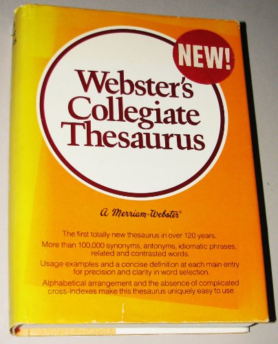 Beispielbild fr Webster's Collegiate Thesaurus zum Verkauf von Heisenbooks