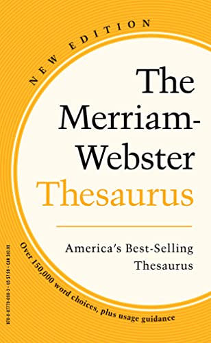Stock image for The Merriam-Webster Thesaurus - Mass Market Paperback, Newest Edition, 2023 Copyright for sale by -OnTimeBooks-