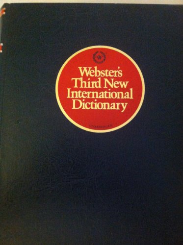 Imagen de archivo de Webster's third new international dictionary of the English language, unabridged a la venta por Ergodebooks