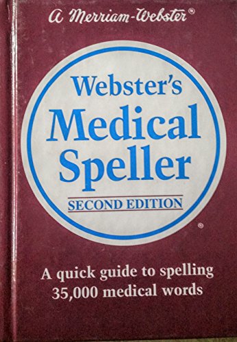 Stock image for Webster's Medical Speller, Second Edition for sale by Gulf Coast Books