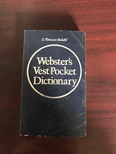 Beispielbild fr Webster's Vest Pocket Dictionary zum Verkauf von Wonder Book