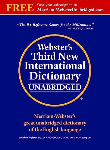 Imagen de archivo de Websters Third New International Dictionary, Unabridged a la venta por Solr Books