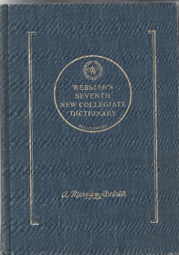 9780877792109: Webster's Seventh New Collegiate Dictionary