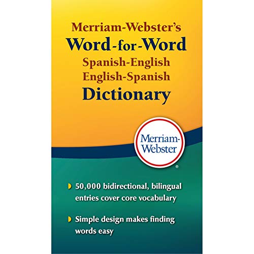 Stock image for Merriam-Webster's Word-for-Word Spanish-English Dictionary, Mass-Market Paperback (Spanish and English Edition) for sale by Orion Tech