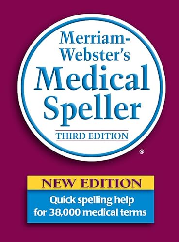 Stock image for Merriam-Webster's Medical Speller, 3rd Edition for sale by Orion Tech