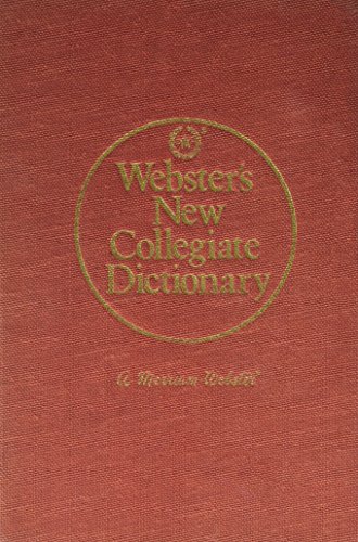 Beispielbild fr Webster's New Collegiate Dictionary zum Verkauf von Better World Books