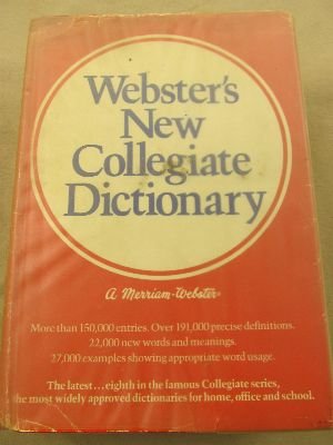 Stock image for Webster's New Collegiate Dictionary for sale by HPB-Ruby
