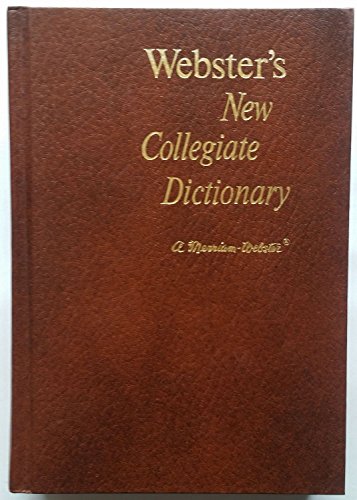 Beispielbild fr Webster's New Collegiate Dictionary: THUMB INDEXED (Hardcover) zum Verkauf von Reliant Bookstore