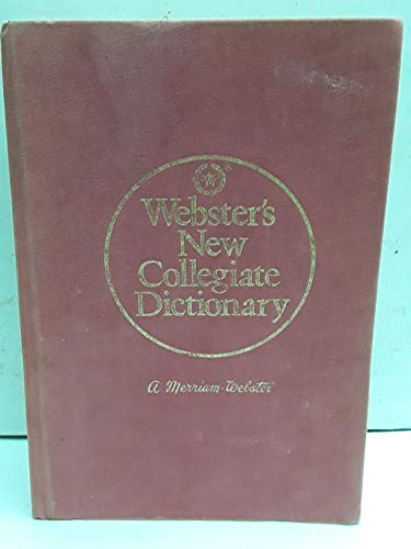 Beispielbild fr Webster's New Collegiate Dictionary zum Verkauf von Better World Books