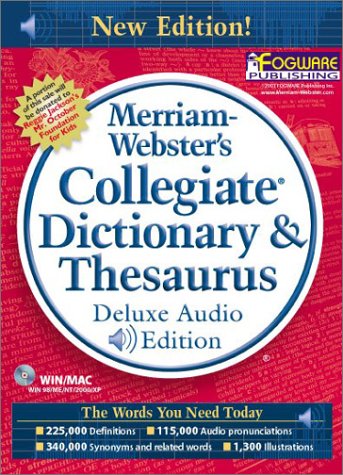 9780877794707: Collegiate Dictionary and Thesaurus