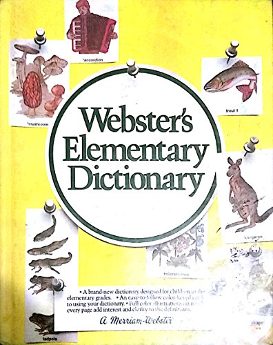 Webster's elementary dictionary (9780877794752) by Merriam-Webster