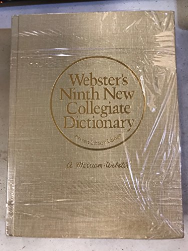 9780877795117: Webster's Ninth New Collegiate Dictionary: Private Library Edition/Stock #11