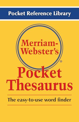 Stock image for Merriam-Websters Pocket Thesaurus, Newest Edition, (Flexi Paperback) (Pocket Reference Library) for sale by Reliant Bookstore