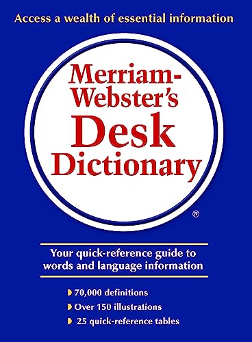Beispielbild fr Merriam-Webster's Desk Dictionary zum Verkauf von BooksRun