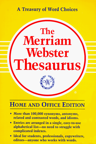 Beispielbild fr The Merriam-Webster Thesaurus zum Verkauf von Top Notch Books