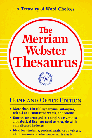 The Merriam-Webster Thesaurus (9780877796077) by Merriam-Webster