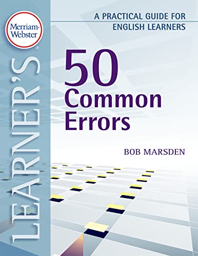 Beispielbild fr Merriam-Webster's Learner's: 50 Common Errors : A Practical Guide for English Learners zum Verkauf von Better World Books
