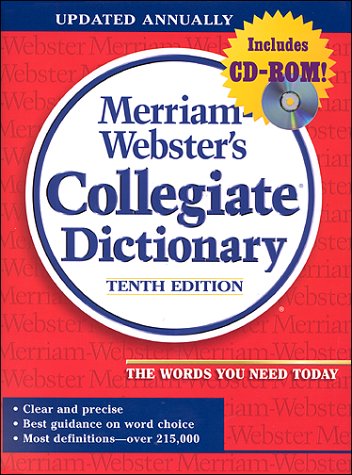 Stock image for Merriam-Webster's Collegiate Dictionary (Jacketed, Red Linen, Indexed, Book ) [With *] for sale by ThriftBooks-Atlanta