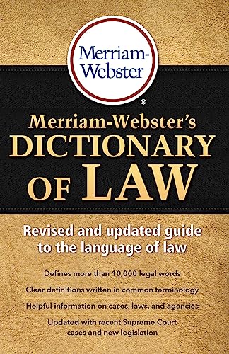 9780877797357: Merriam-Webster's Dictionary of Law