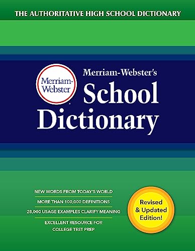 Beispielbild fr Merriam-Webster's School Dictionary, Newest Edition | The Authoritative High School Dictionary zum Verkauf von HPB-Red