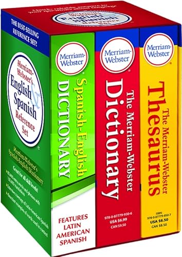 9780877798200: Merriam-Webster's English and Spanish Reference Set