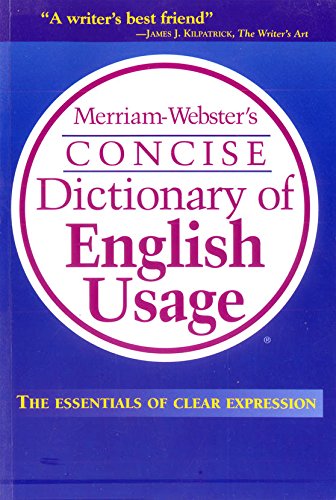 Stock image for Merriam-Webster*s Concise Dictionary of English Usage [Paperback] [Jan 01, 2007] Merriam-Webster*s for sale by dsmbooks
