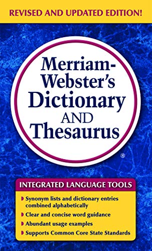 Imagen de archivo de Merriam-Webster's Dictionary and Thesaurus, Mass-Market Paperback a la venta por Gulf Coast Books