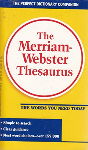 Beispielbild fr The Merriam-Webster Thesaurus zum Verkauf von Better World Books