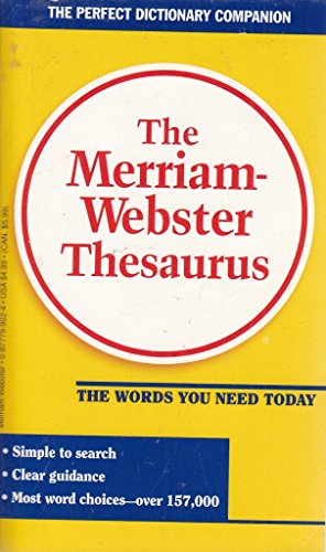 Stock image for The Merriam Webster Thesaurus for sale by Old Friends Books