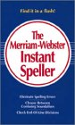 Imagen de archivo de The Merriam-Webster Instant Speller a la venta por Better World Books