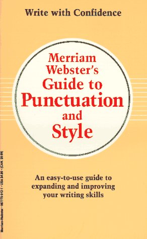 Imagen de archivo de Merriam-Webster's Guide to Punctuation and Style a la venta por BooksRun