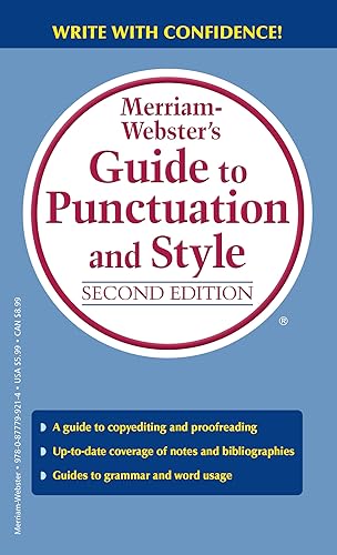 9780877799214: Merriam-Webster’s Guide to Punctuation and Style