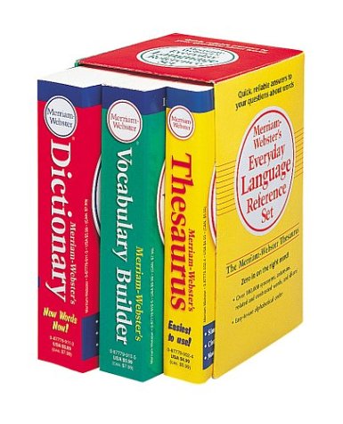 Stock image for Merriam-Webster's Everyday Language Reference Set: Vocabulary Builder/Thesaurus/Dictionary for sale by Half Price Books Inc.