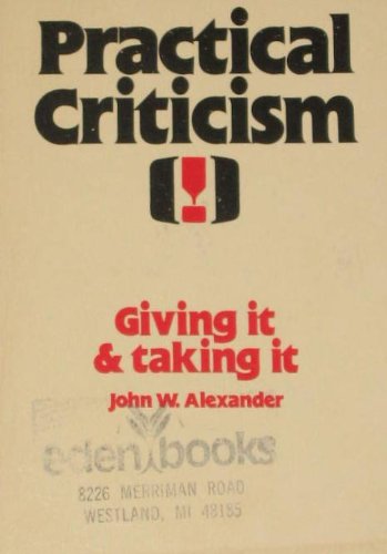 Beispielbild fr Practical Criticism zum Verkauf von Better World Books
