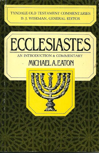 9780877842675: Ecclesiastes: An Introduction and Commentary