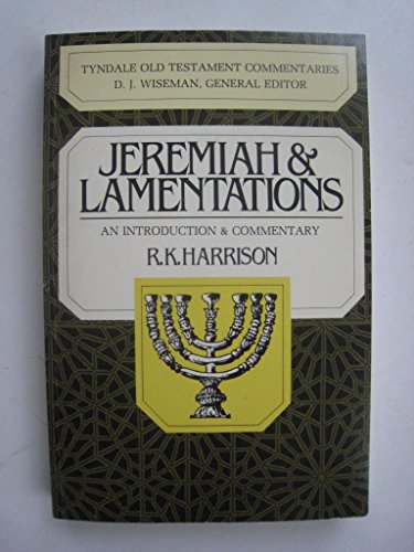 Beispielbild fr Jeremiah Lamentations (Tyndale Old Testament Commentaries) zum Verkauf von Books of the Smoky Mountains