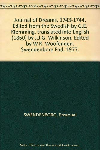 Beispielbild fr Swedenborg's journal of dreams, 1743-1744 zum Verkauf von ThriftBooks-Dallas