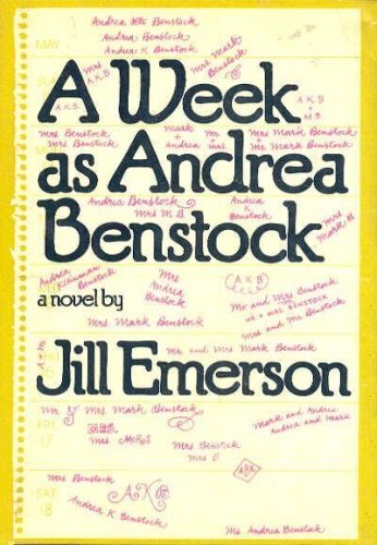 Stock image for A Week as Andrea Benstock for sale by ThriftBooks-Dallas