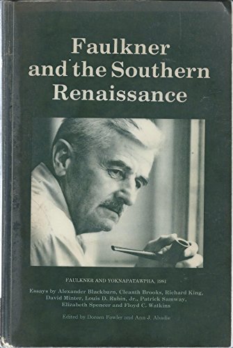 Imagen de archivo de Faulkner and the Southern Renaissance a la venta por Better World Books
